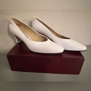 Etienne Aigner Classic White Heels